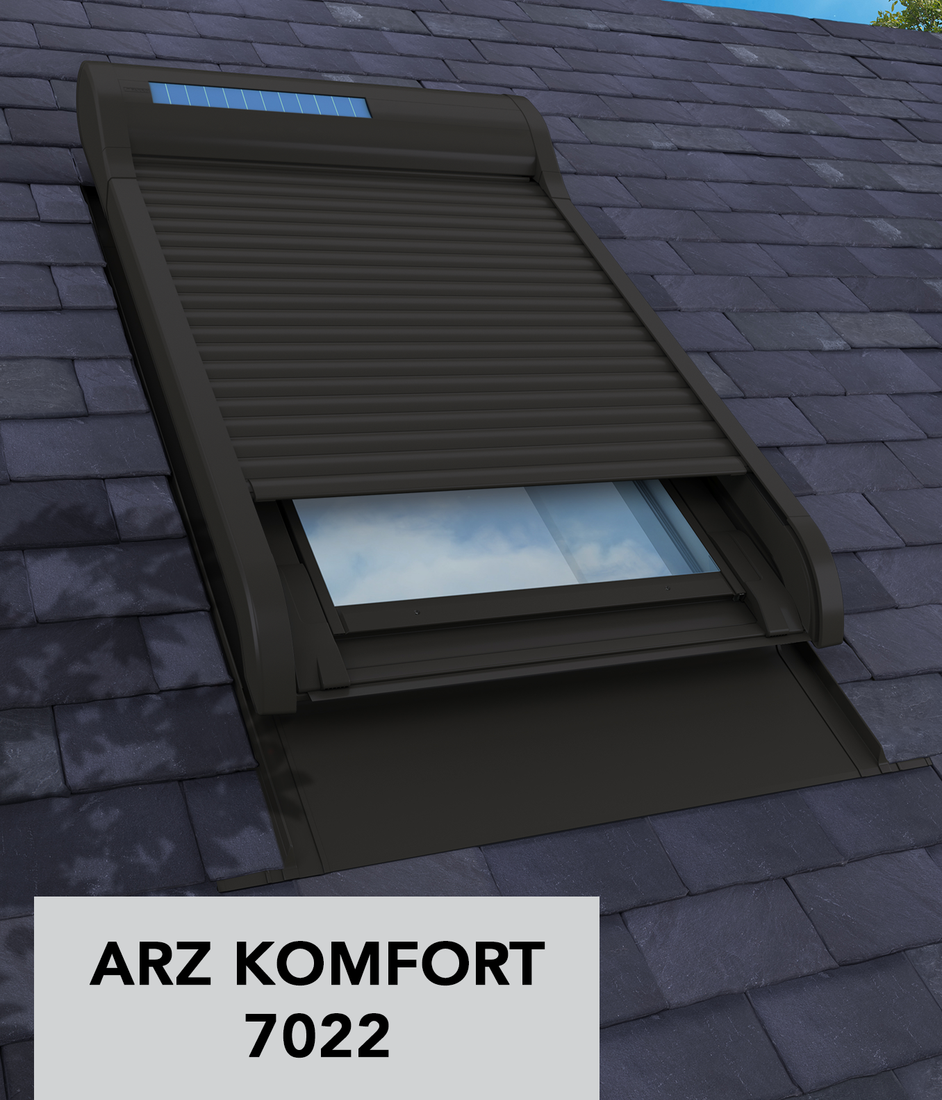 Der außenliegende Rollladen sorgt für höchsten Komfort bei der Nutzung des Dachgeschosses, da er vor Überhitzung schützt – FAKRO.