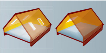 Platzierung des Fensters in der Dachfläche