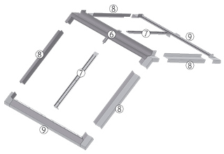 Doppelseitiges Flach-Dach-System EFR
