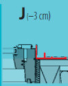 Einbautiefe J