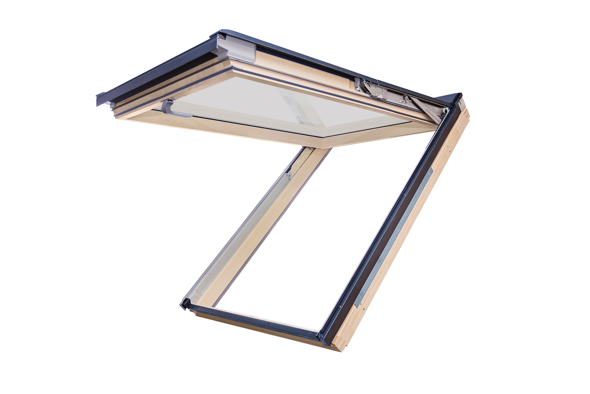 Klapp-Schwingfenster aus Holz